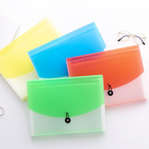Organ Folder Office Business Large Capacity Paper Bag A4 Students with 13-g paper clip multilayer classification clip