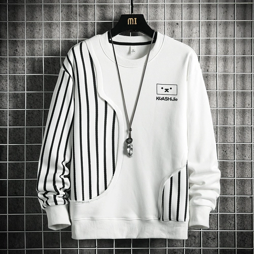 Осенний модный универсальный лонгслив, толстовка, круглый воротник