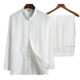dòng cotton dài tay vải áo bông Tang nam giới phù hợp với tuổi trung niên vừa kiểu hai mảnh thiết nam gió Trung Quốc 2020 mùa hè