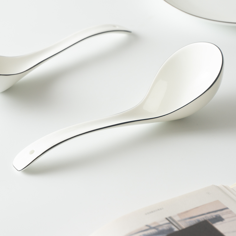 Home Soup Spoon Ceramic Spoon Spoon Spoon Spoon Spoon Kitchen utensils Nordic tableware