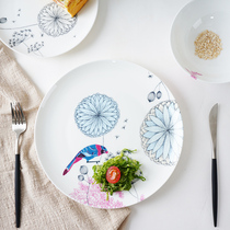 Nordic Plate steak Western plate household plate European ceramic net red ins Western food tableware beautiful breakfast plate