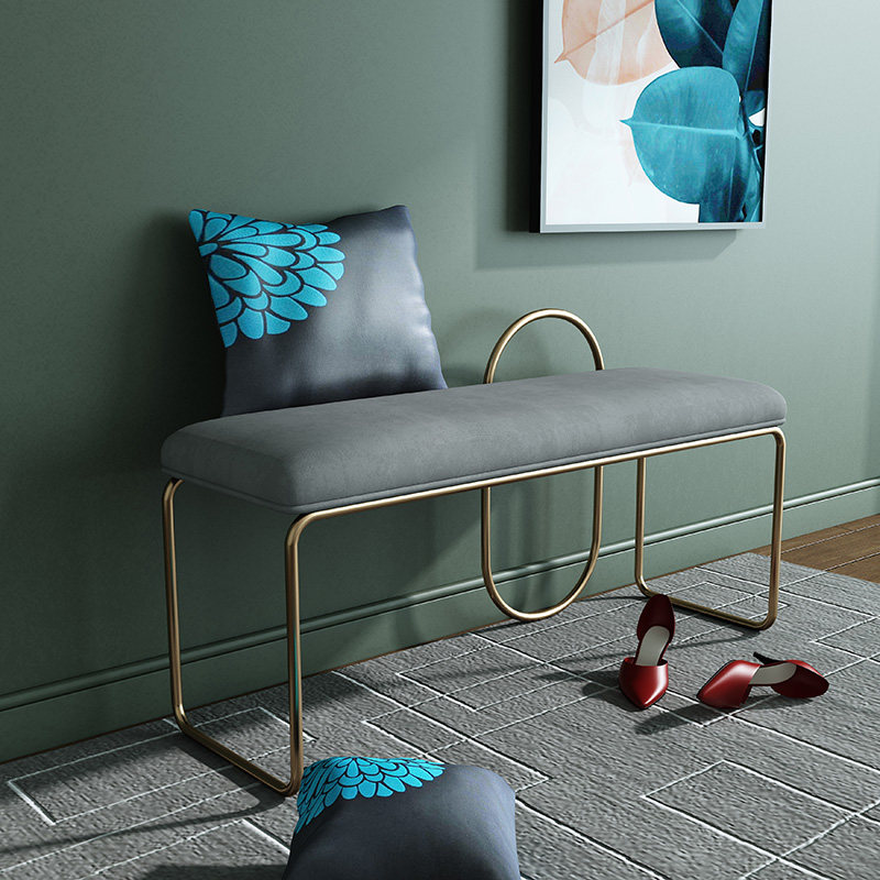 Nordic ins shoe changing stool home door shoe shop test shoe stool entering home wearing shoe stool iron bench clothing store bench