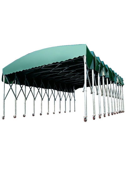 Toldo retráctil para puesto de comida al aire libre, toldo de estacionamiento, tienda deslizante móvil, tienda deslizante para mercado nocturno