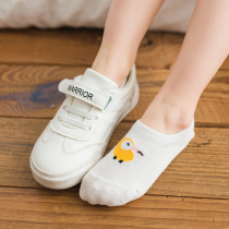 Summer mens and womens socks baby silicone non-slip invisible socks cotton socks short socks shallow boat Socks cute cartoon socks