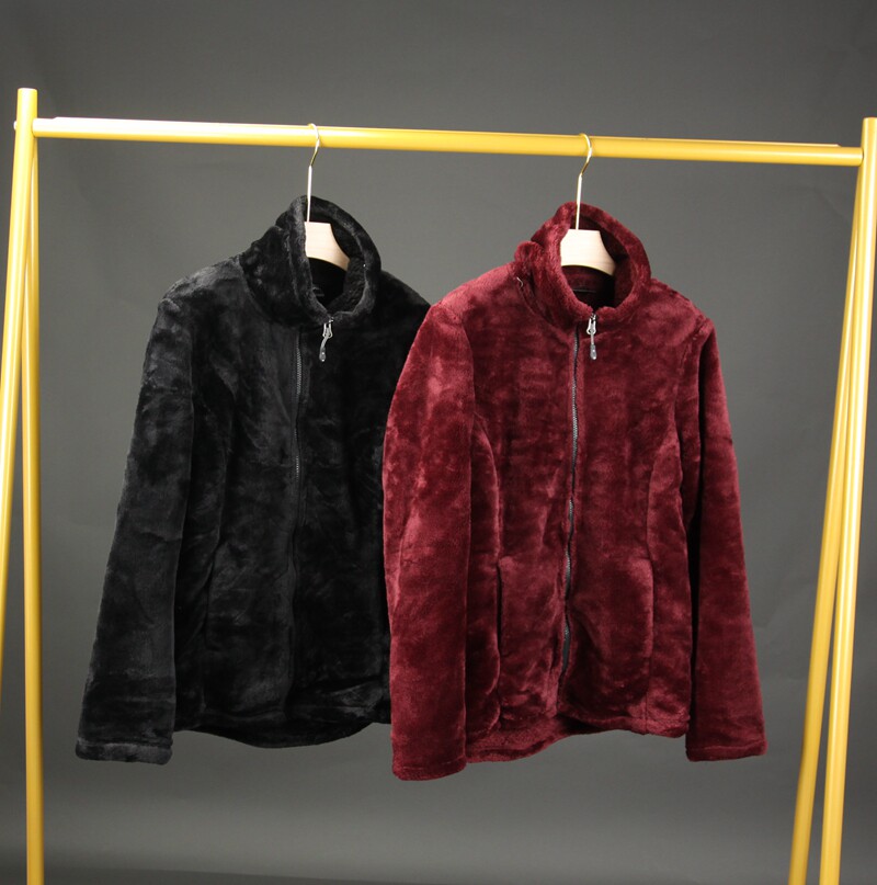 Meishan women's winter thick outdoor warm coral velvet fleece coat has a large size 0 58 2314