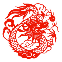 Dragon window flower static sticker 2024 Year of the Dragon paper-cut zodiac dragon and phoenix sticker phoenix sticker glass can be pasted with water