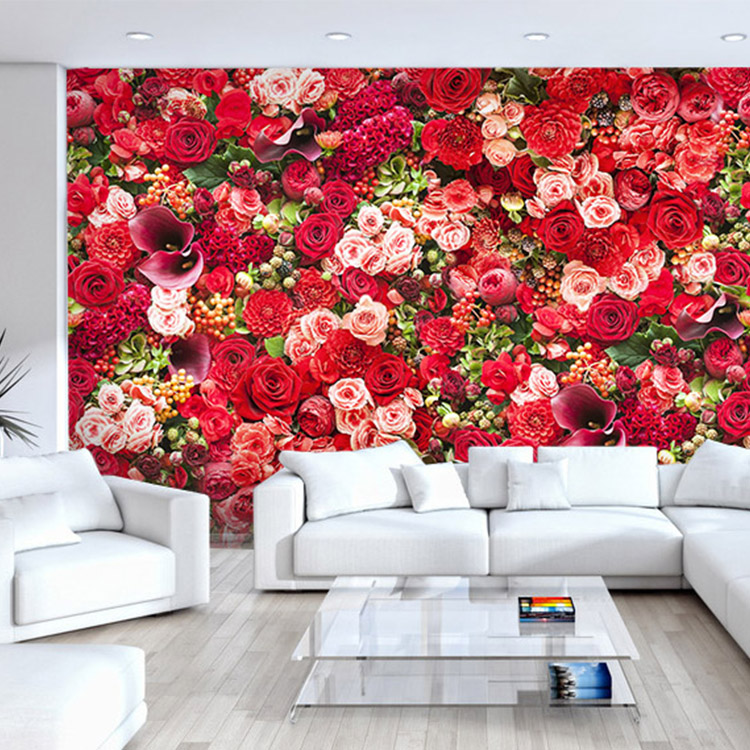 European Romantic 3d Three Dimensional Rose Living Room