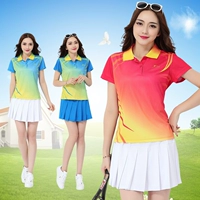 Jin Guanchun mùa hè nửa váy ngắn nữ Quần vợt cầu lông thể thao giải trí phù hợp với phụ nữ Quần áo thể dục nhảy vuông quần short tập gym nữ 2 lớp