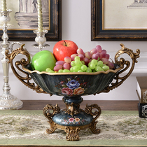 European hand-painted fruit plate home accessories living room coffee table fruit plate ornaments creative luxury American ornaments