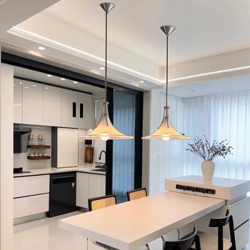 Swing-Arm Magnolia Pendant Light Swiss Restaurant Lamp Designer Minimalist Bauhaus Bar Counter Island Cafe Glass Pendant Light