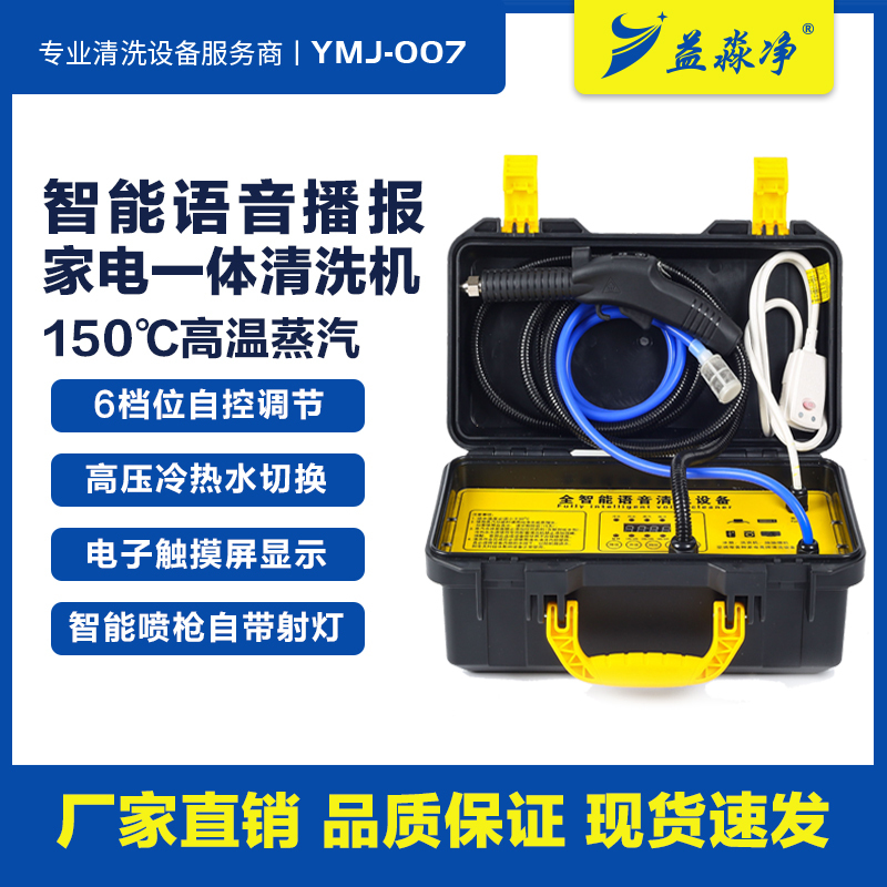 Portable Steam Cleaning Machine, High Temperature and High Pressure, Household and Commercial Smart Home Appliance Pipeline Cleaning Tool, Full Set of All-In-One Machine