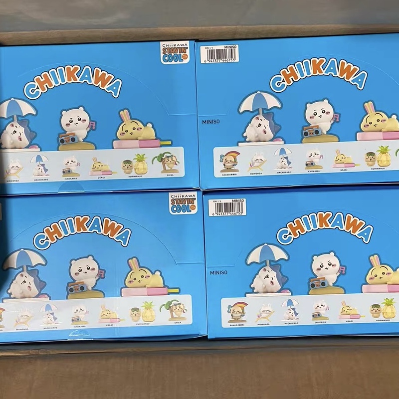 Authentic Brand New Chiikawa Summer Momo Tea Series Blind Box Full Box Trendy Toy Collection