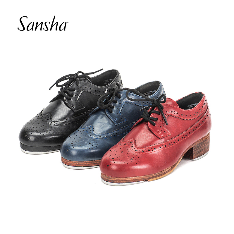 Sansha France Sansha men's play dance shoes lace PU baroque style kicking dance shoes women