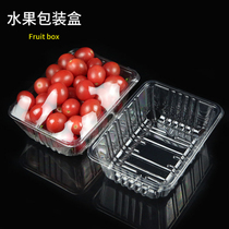 Fruit packing box Disposable transparent lidless rectangular PET plastic box Jackfruit fruit and vegetable packing box