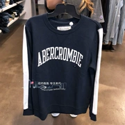 New York chạy American Abercrombie & Fitch Fawn Áo len cổ tròn đơn giản hoang dã