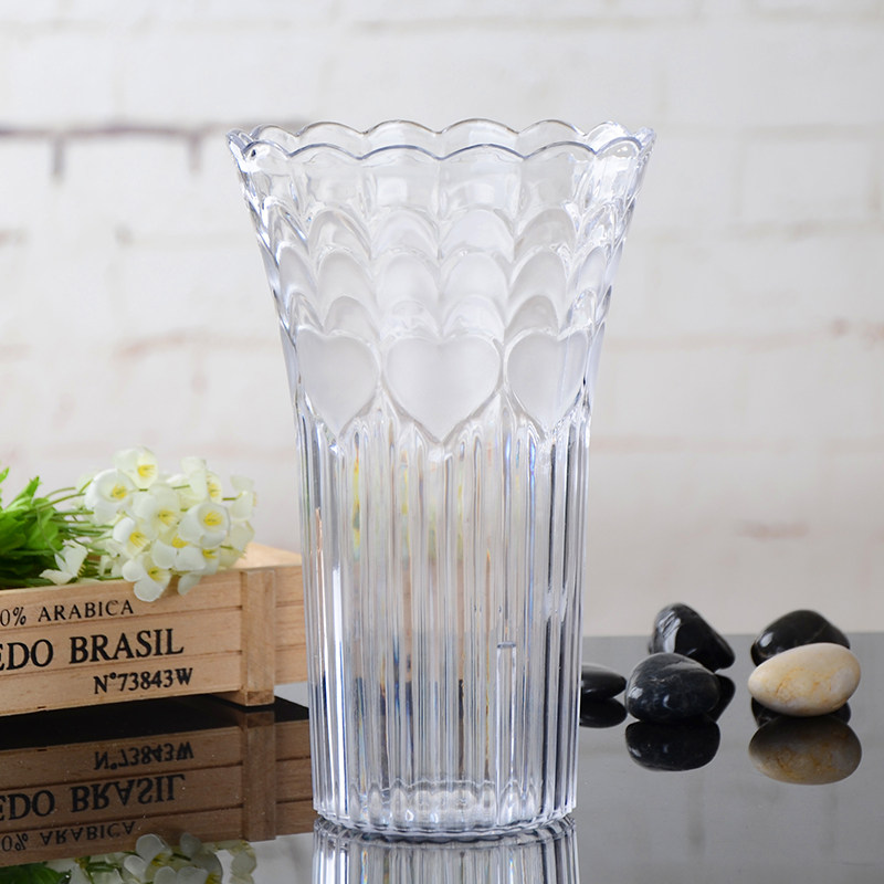 Wedding imitation glass floor-to-ceiling plastic vase Creative household products Guanyin Bamboo rich bamboo hydroponic flower bottle