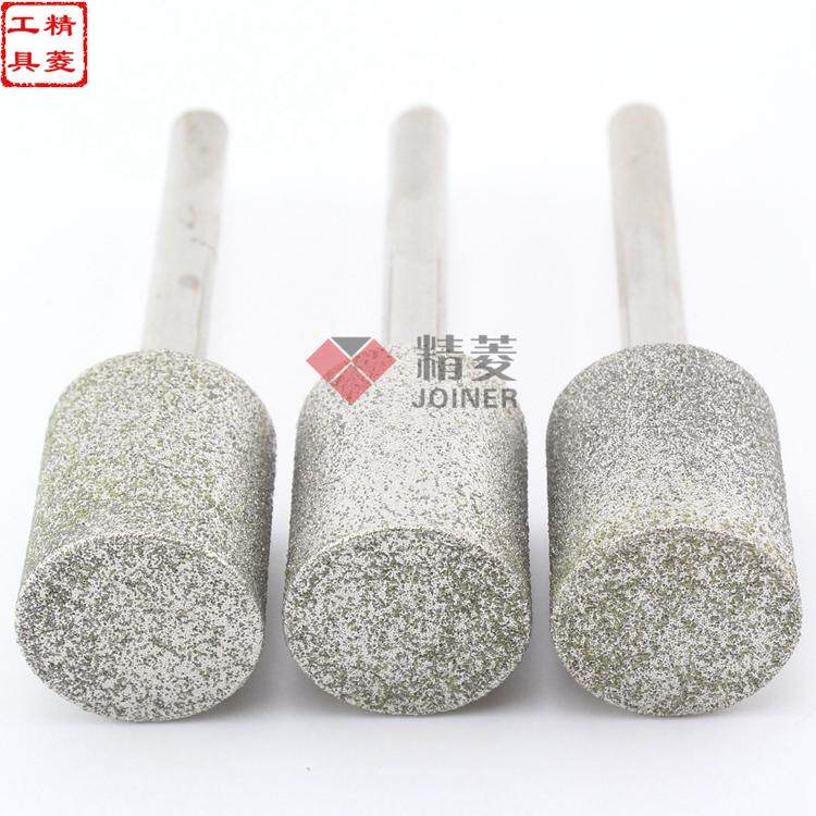 Large diameter diamond coarse sand cylindrical grinding head emery jade carving stone carving stone jade peeling