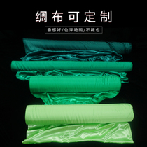 Green silk satin fabric bright face silk satin ink green fruits green and green color Tiny fabric new car unveiled cloth