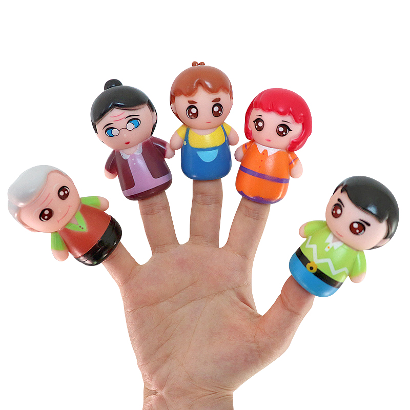Children's finger doll sets Baby family Toys Toy Dinosaur Toy Kindergarten Early Teach Doll Dolls-Taobao