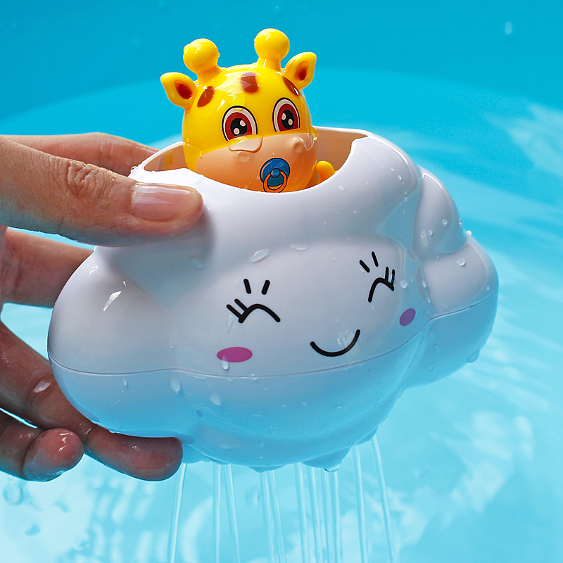 Shower toys Cloud deer rain cloud Baby bath baby children's bathroom Water play toys for boys and girls shake sound turtle