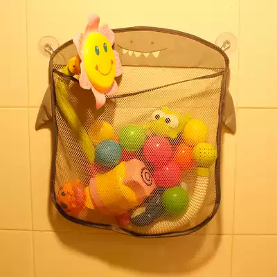 Bathroom bath toys cartoon hanging bag mesh drain breathable multi-purpose storage hanging bag playing water toy bag