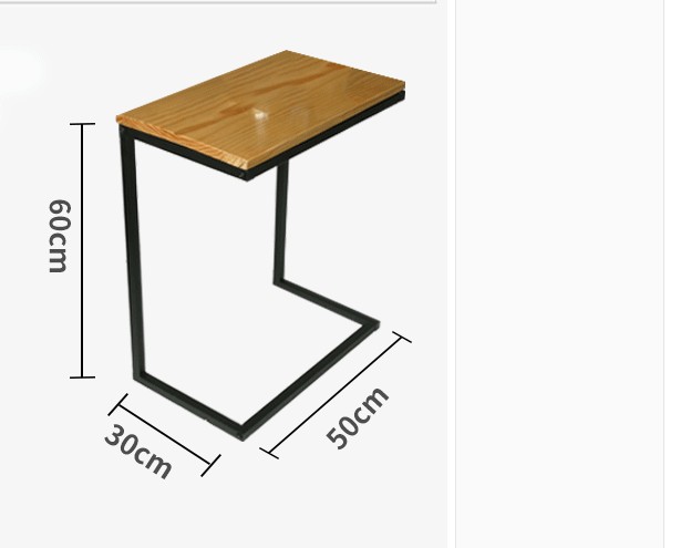 Iron Art Edge A Few Corners A Few Movable Side Tables Small Tea Table Rectangular Solid Wood Sofa Study Table
