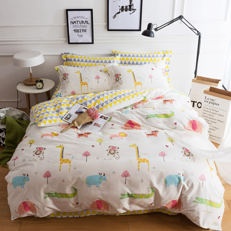 Tùy chỉnh mẫu giáo nệm bộ trẻ em bông quilt cover quilt cover bé cotton twill quilt cover tấm chăn mỏng mùa hè