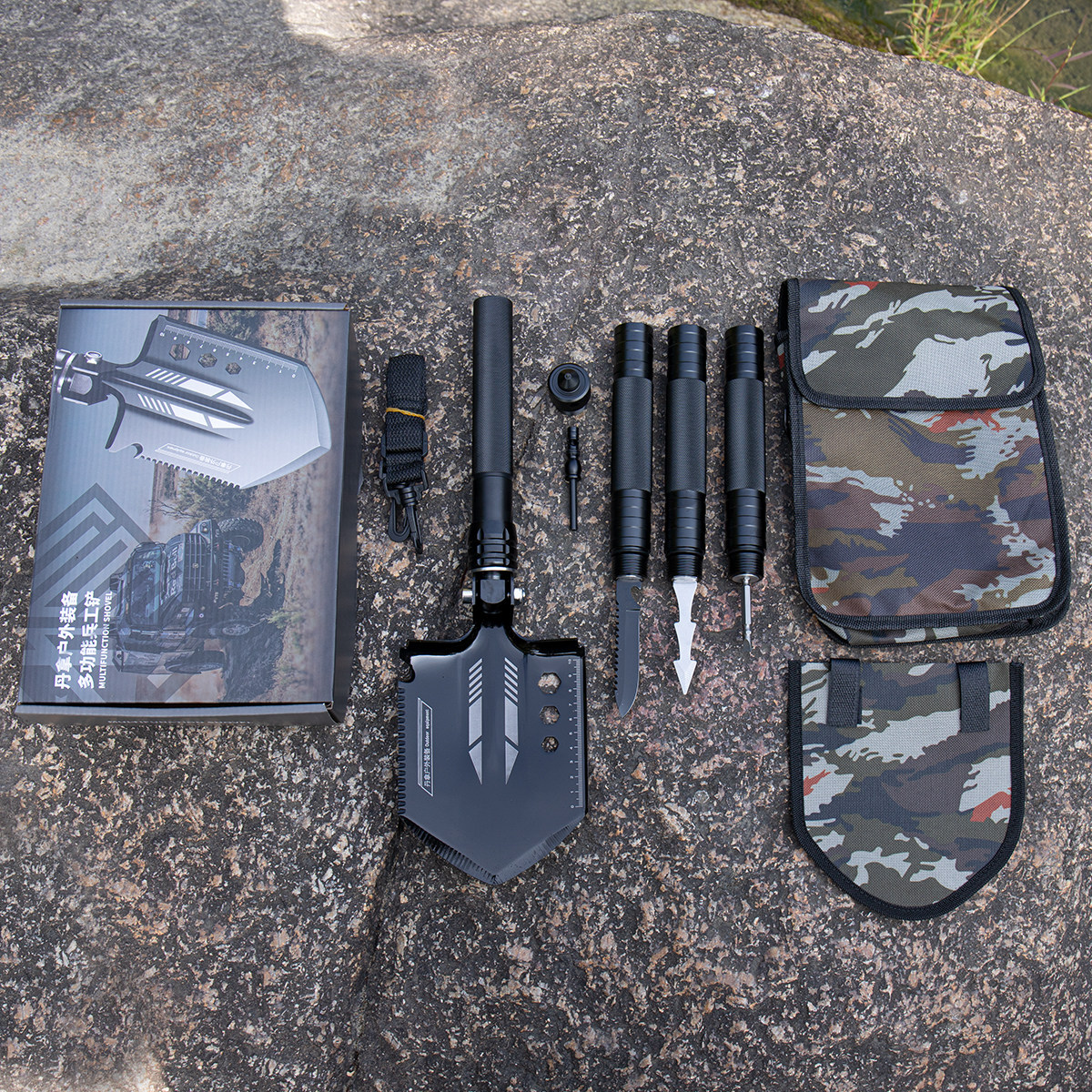 Tactical Personal Defense Field Multi-function Rocket Car Car Self-Defense Weapons Outdoor Equipment Stretching Roller