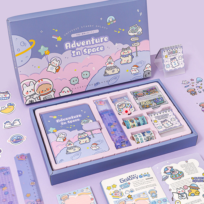 Handbooks This gift box sets the girl's heart cane Ben cute and delicate Ben stationery Day to give gift gift-giving gifts