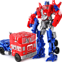 Deformation toy King Kong 5 police car dinosaur car robot Bumblebee 4 childrens boy movie version hand-made model