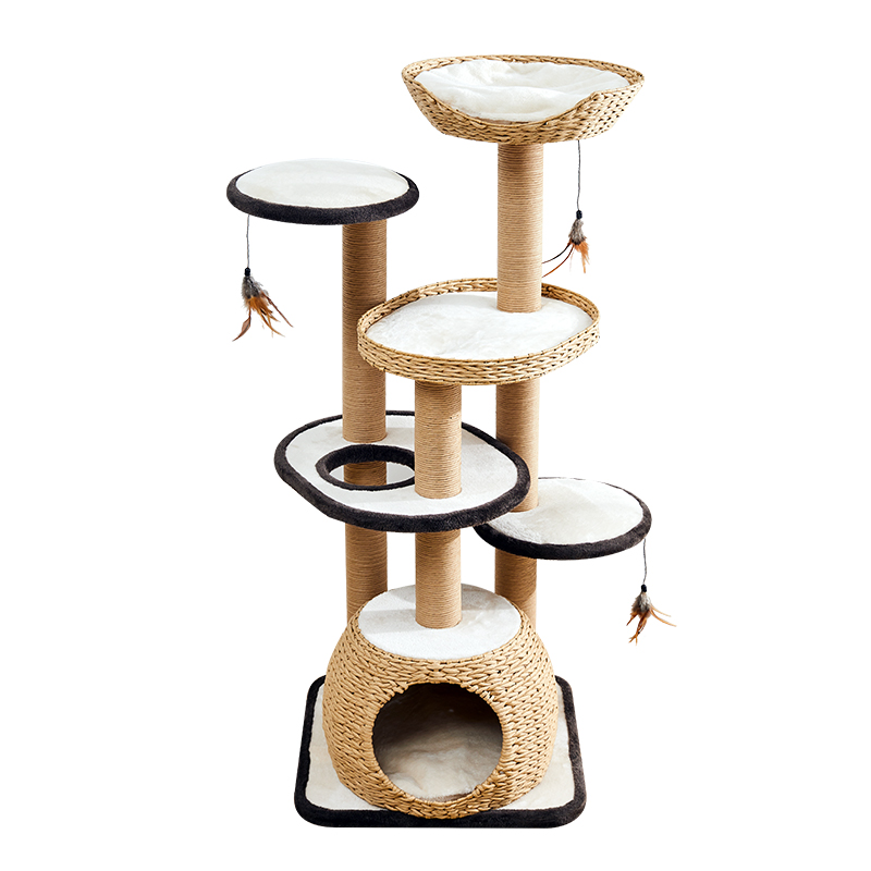 catry Kerry weaving cat climbing frame weaving four seasons available cat shelf cat litter cat tree jumping platform big cat supplies