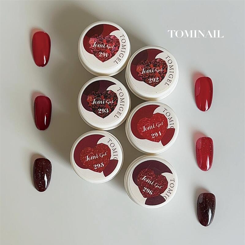 Manicure Nail Polish Glue Tomigel Canned New Year Red Diamond Translucent Red Ruby Series Manicure Special Glue