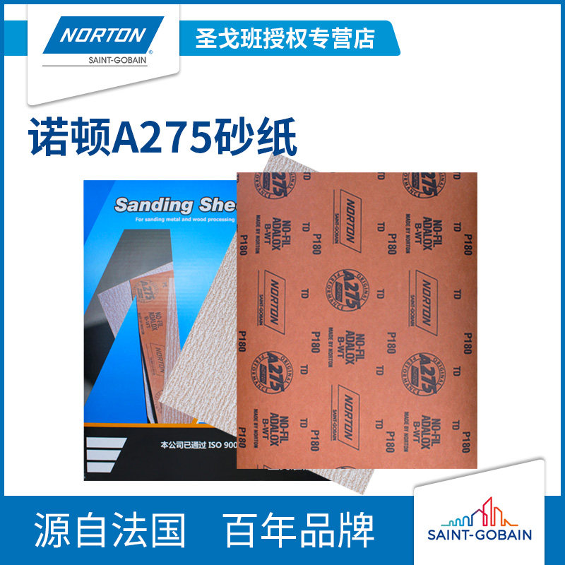 Norton A275 woodworking sandpaper 600 mesh furniture special 320 polished tool Sharpy dry grinding polished sandpaper