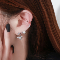 South Korea East gate design feeling light and luxurious and all-in-one exquisite pearls Starmangeared Earbone Clip with 100 hitch