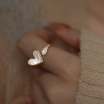 Day Series Loving Fritillaries Ring Ins light extravagant retro small crowdsourced design Advanced sensory index finger ring opening adjustable female