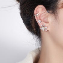 Winter Days Elves Snowflake Ears hanging women without earrings High level Sensation Small Crowddesign Earrings Temperament Earrings 2022 New