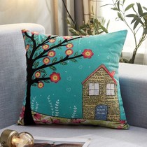 Nordic removable and washable cushion pillow square bedside living room sofa pillow cover without core car office care 1