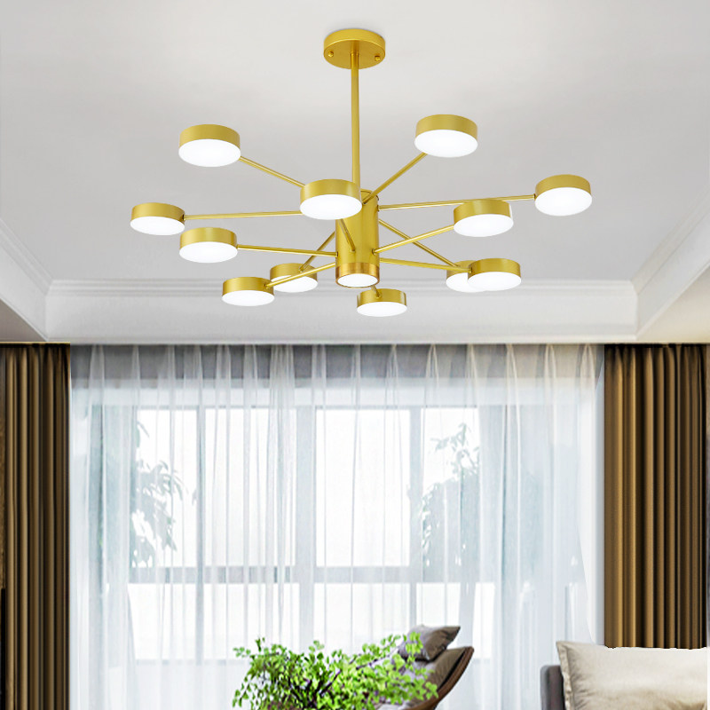 2022 New Nordic Lights Modern Simple Style Red Restaurant Personality Limited Bedroom Dining Chandras