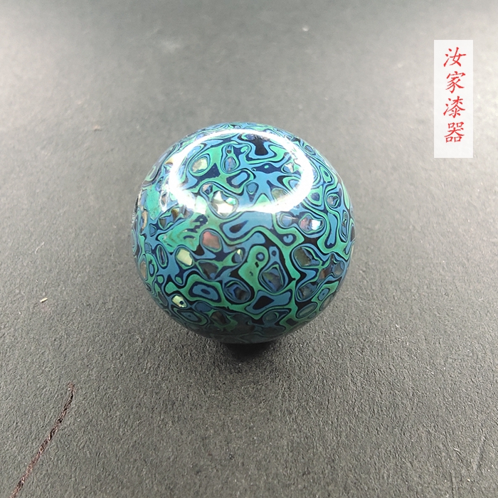 Rujia Lacquerware Natural Large Lacquer Single Bead Buddha Bead Handmade DIY Jewelry Fuzhou Xiaoluodian Inlaid Factory Outlet