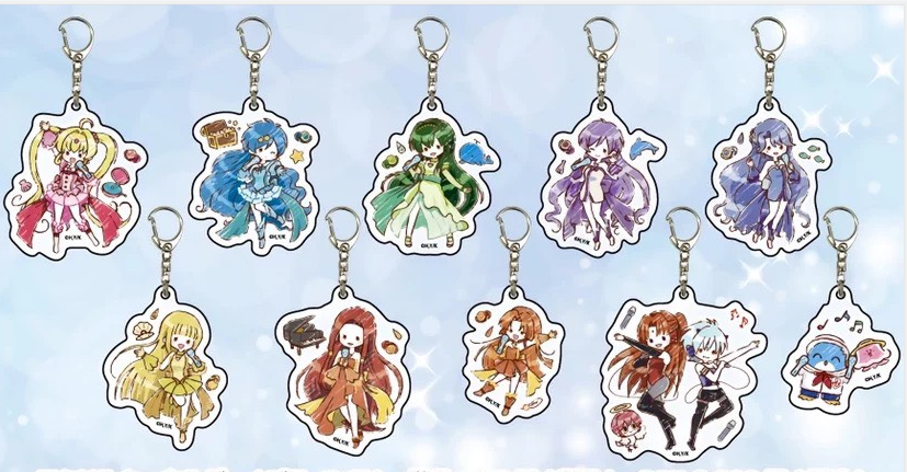 Boeing pearl, acrylic keychain, mermaid