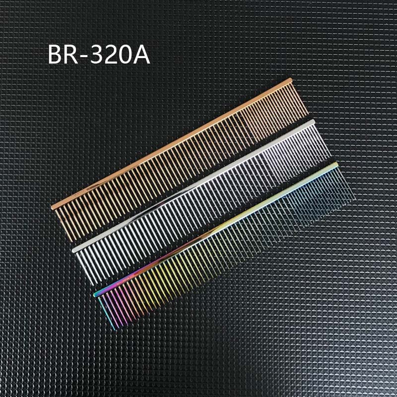 Taiwan Master Platoon Comb BR320A Pets Professional Beauty Gold Wool Teddy Dog Cat Beauty Hair Styling Comb Hair