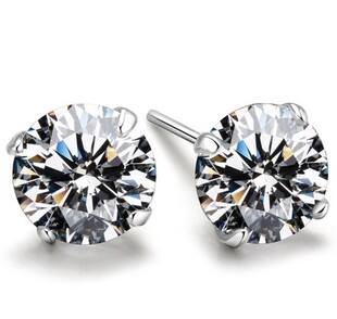 925 sterling silver stud earrings, Korean version cute earrings, women's anti-allergy earrings, men's small accessories, free shipping (in stock)