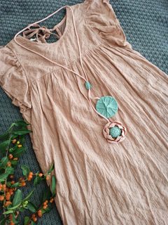 晨辉手创纯手工缝制创意款荷莲项链礼盒装