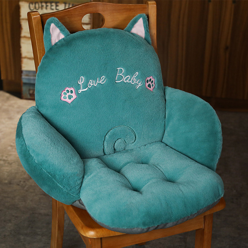 Lean back cushion Back cushion Cushion Integrated Office Long Sat Theoco Car Seat Backrest Butt Cushion Plush?Chair cushion for the chair