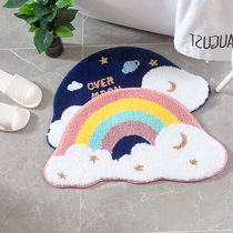 Toilet Bathroom Ground Mat Doorway Water Absorbent Non-slip Children Mat Shower Quick Dry Kitchen Mat home Entrance Doormat