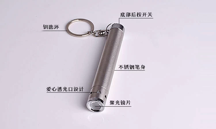 Mini belt keychain y tế đèn pin nhỏ nhà ngoài trời spotlight pocket mini chói siêu sáng chiếu sáng không thấm nước