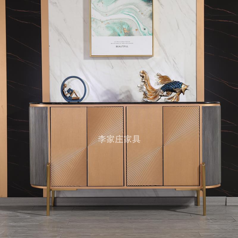 Marble Xuanguan Cabinet Living Room Dining Cabinet Entrance Hall Decoration Containing Shoes Cabinet Modern Light Lavish Door Hall Containing Cabinet
