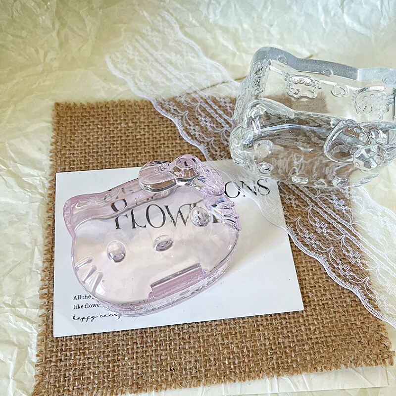 Purely Handmade Epoxy Resin Hello Kitty Flip-Top Mechanism Storage Box Jewelry Box Desktop Storage Box Purely Handmade Epoxy Resin Hello Kitty Flip-Top Mechanism Storage Box Jewelry Box Desktop Storage Box