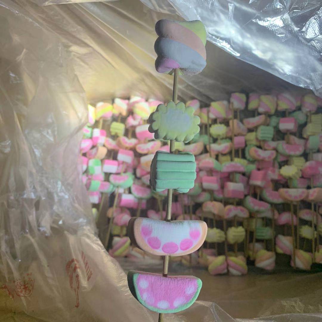 Bulk Colorful Mixed Snacks Buffet Skewers Creative Cartoon Marshmallow Shape