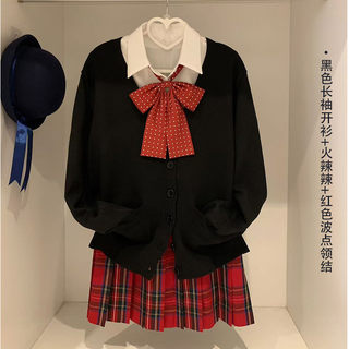 洛小奈JK学院风JK制服上衣针织开衫百搭外套